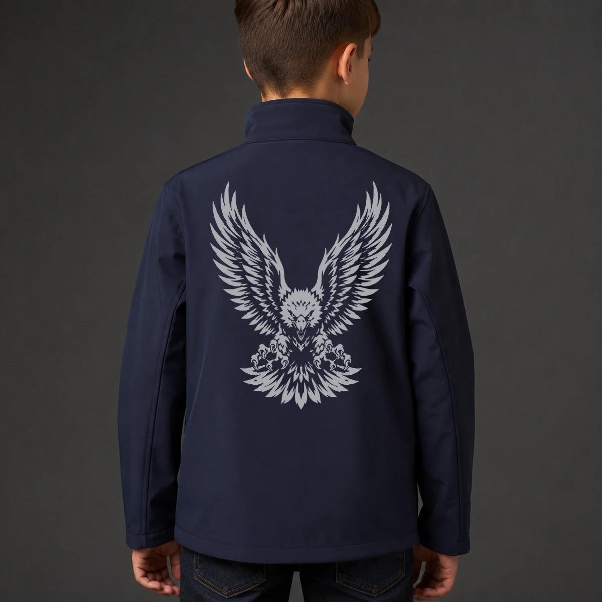 Adlerflug Kids Softshelljacke | reflect+ by Marketing-MV