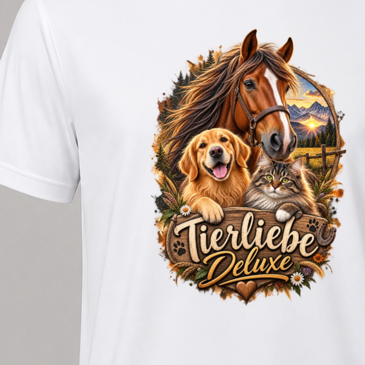Tierliebe Deluxe T-Shirt Sublimation | Marketing-MV