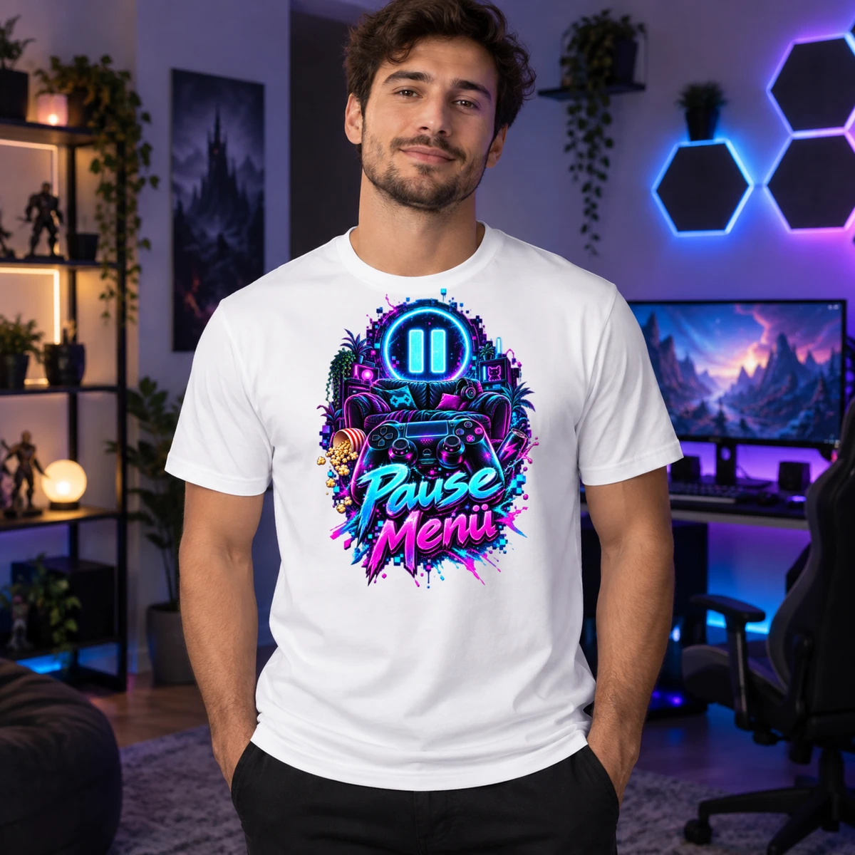 Pause Menue T-Shirt Sublimation | Marketing-MV