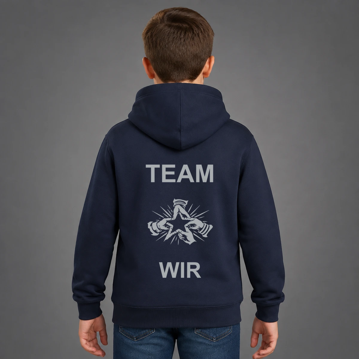 Team Wir Kids Sweatshirtjacke | reflect+ by Marketing-MV