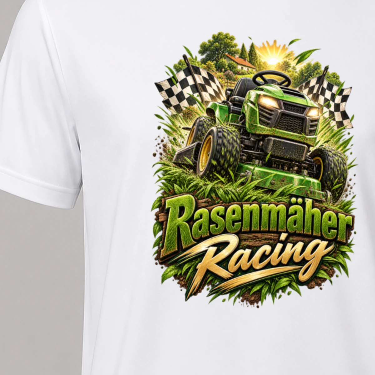 Rasenmaeher Racing T-Shirt Sublimation | Marketing-MV