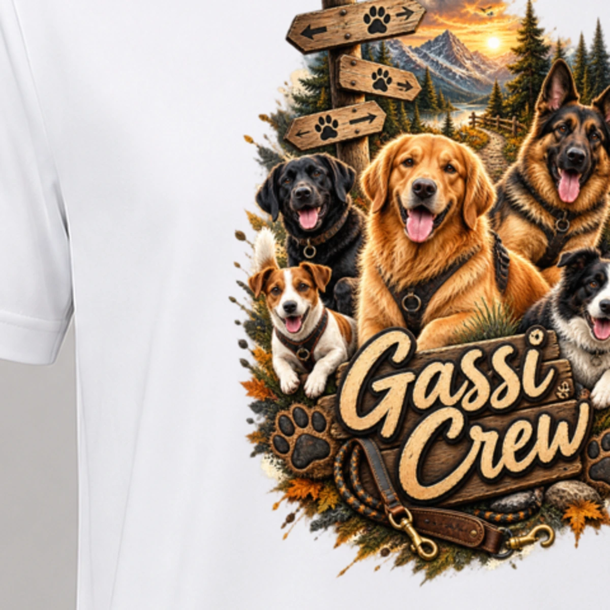Gassi Crew T-Shirt Sublimation | Marketing-MV