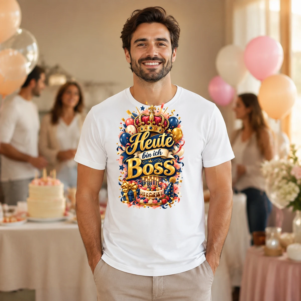 Heute bin ich Boss T-Shirt Sublimation | Marketing-MV