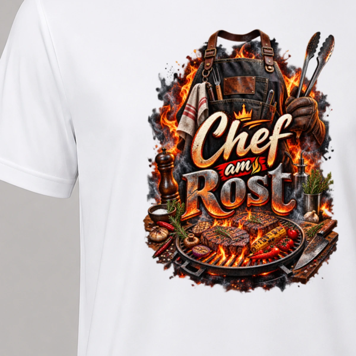 Chef am Rost T-Shirt Sublimation | Marketing-MV