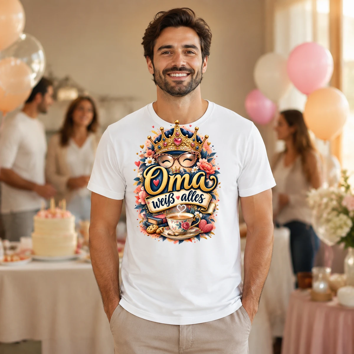 Oma weiss alles T-Shirt Sublimation | Marketing-MV