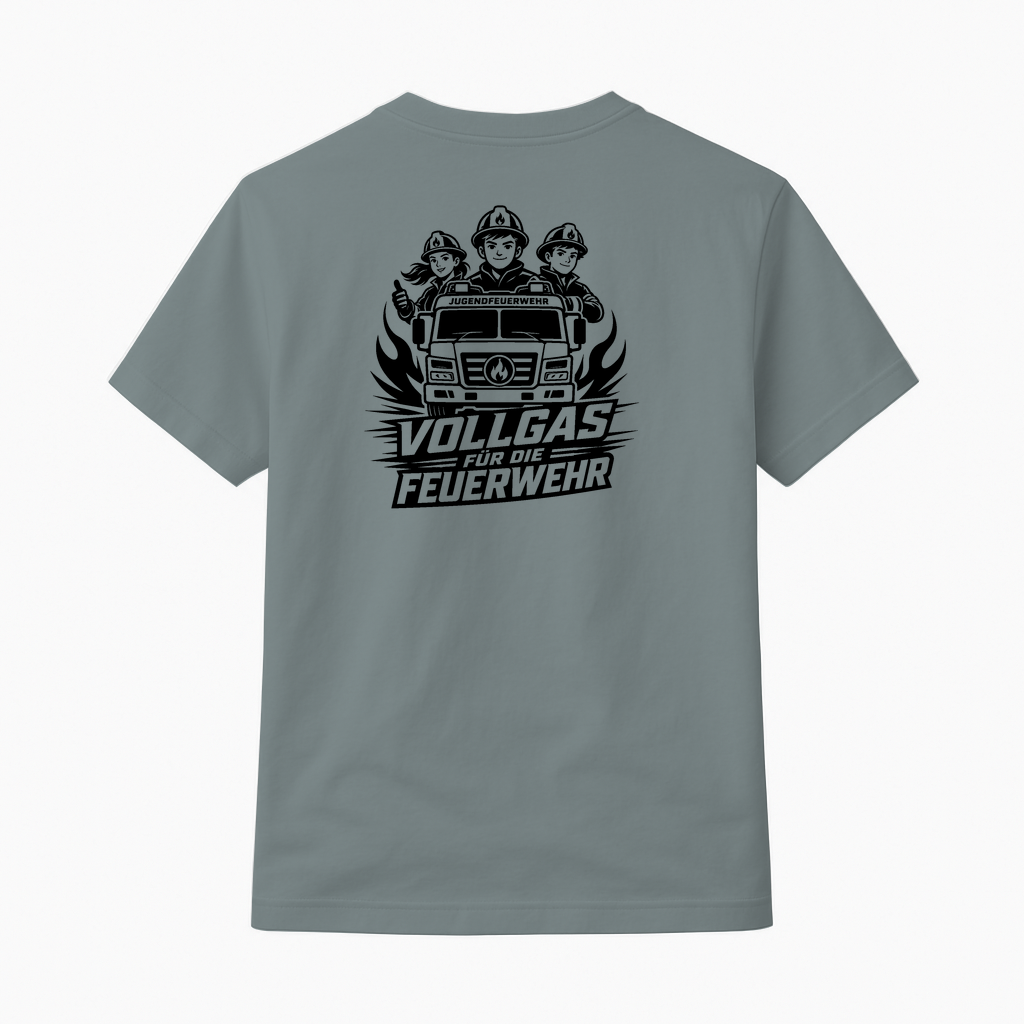 T-Shirt "Vollgas für die Feuerwehr" Jugendfeuerwehr Shirt by Marketing-MV.com