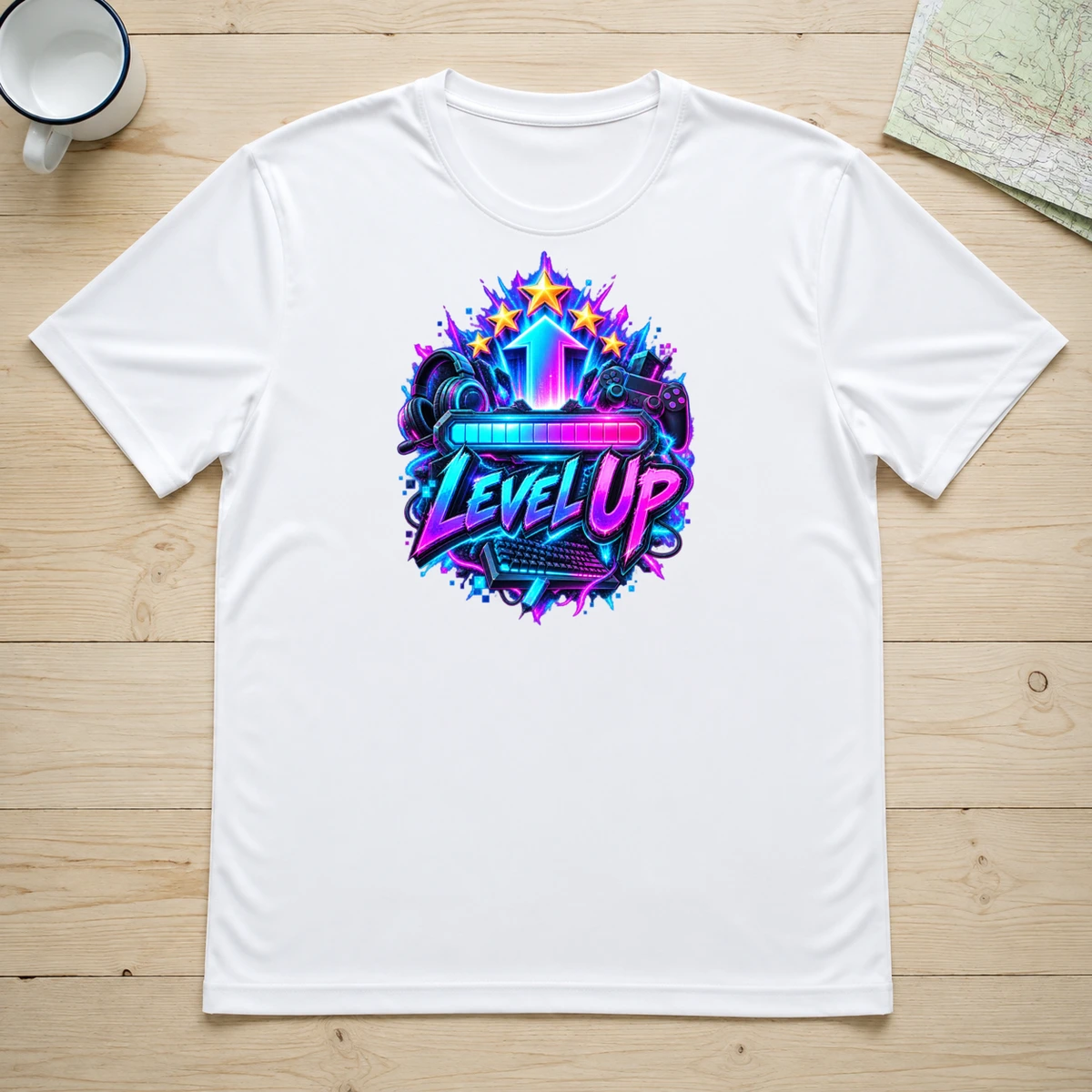 Level Up T-Shirt Sublimation | Marketing-MV