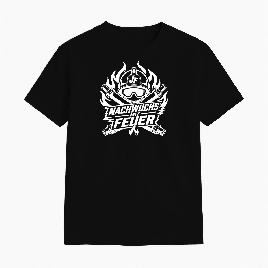 T-Shirt Jugendfeuerwehr "Nachwuchs mit Feuer" Feuerwehrshirt by Marketing-MV.com
