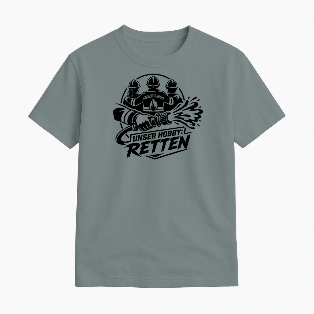 T-Shirt "Unser Hobby Retten" Jugendfeuerwehr Shirt by Marketing-MV.com