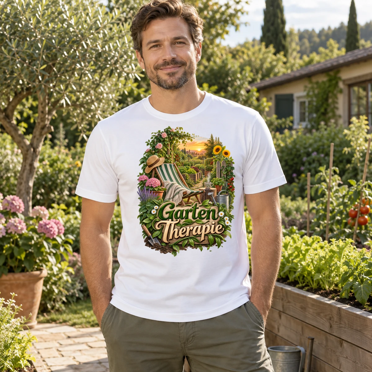 Garten Therapie T-Shirt Sublimation | Marketing-MV