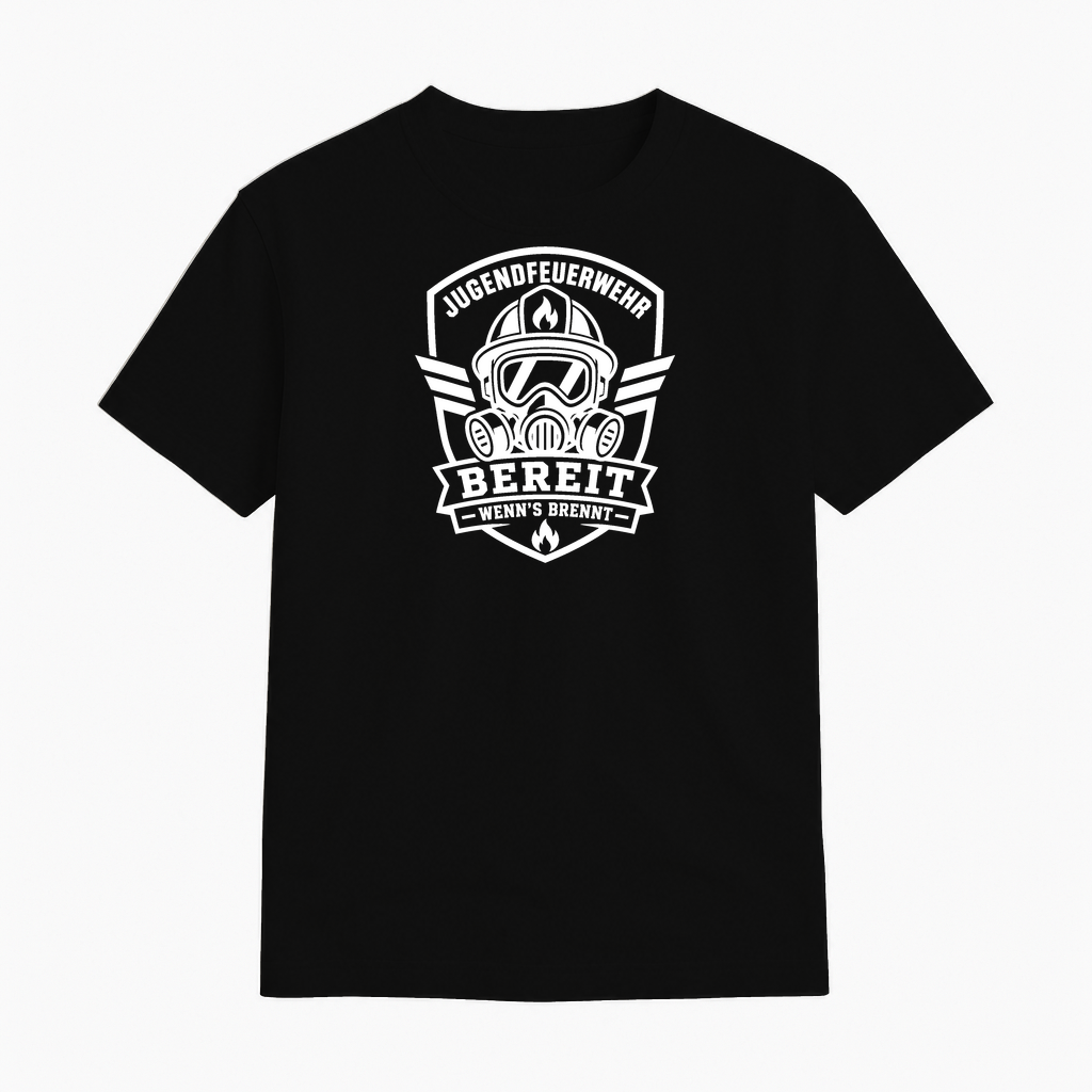 T-Shirt "Bereit wenns brennt"| Jugendfeuerwehr Shirt by Marketing-MV.com