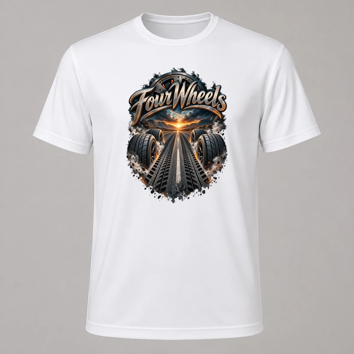 Four Wheels T-Shirt Sublimation | Marketing-MV