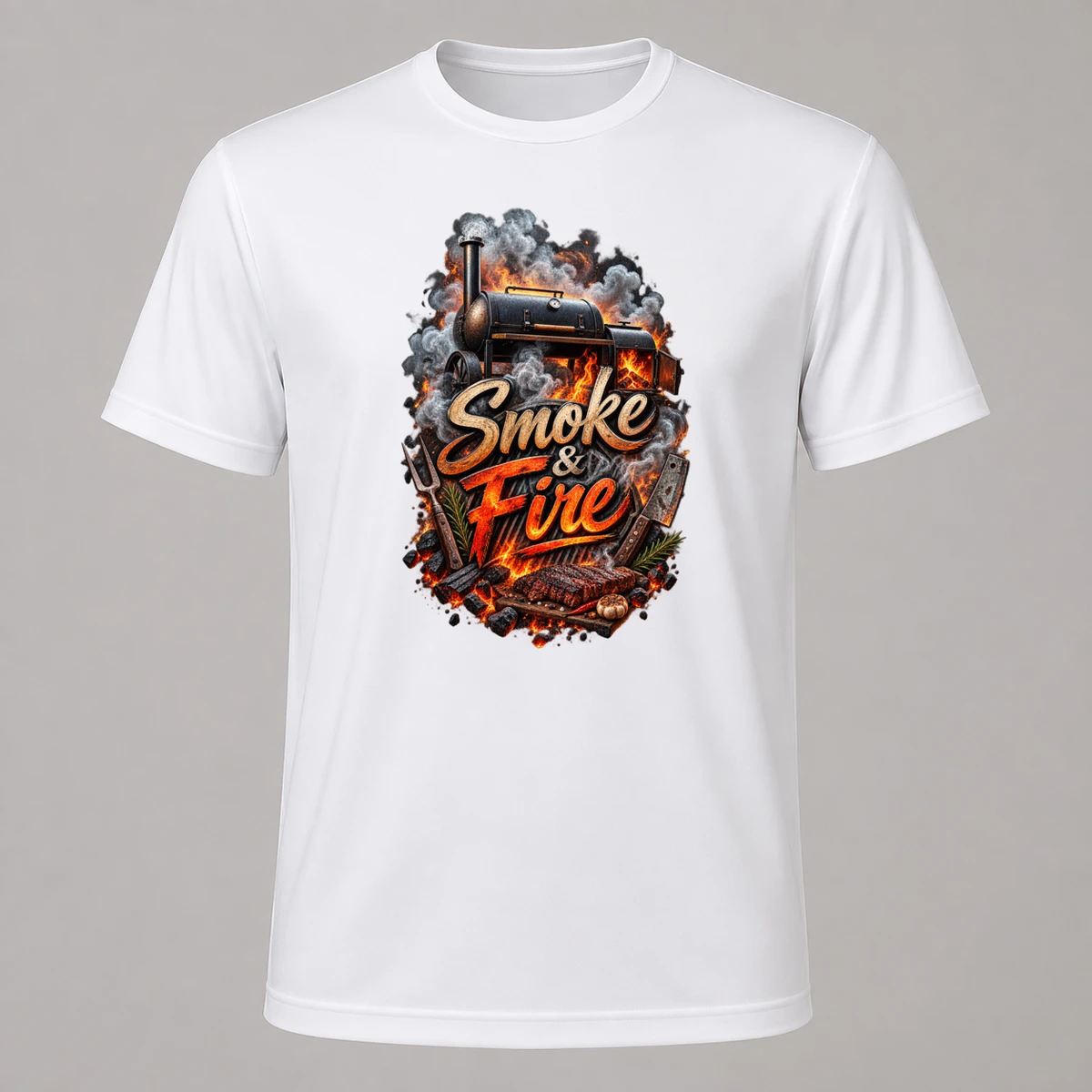 Smoke und Fire T-Shirt Sublimation | Marketing-MV