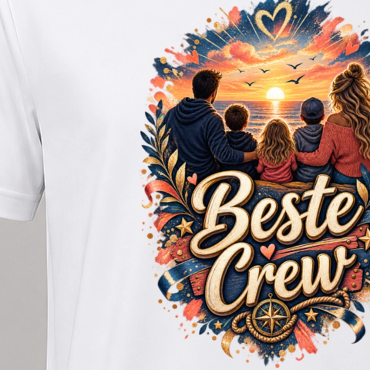 Beste Crew T-Shirt Sublimation | Marketing-MV