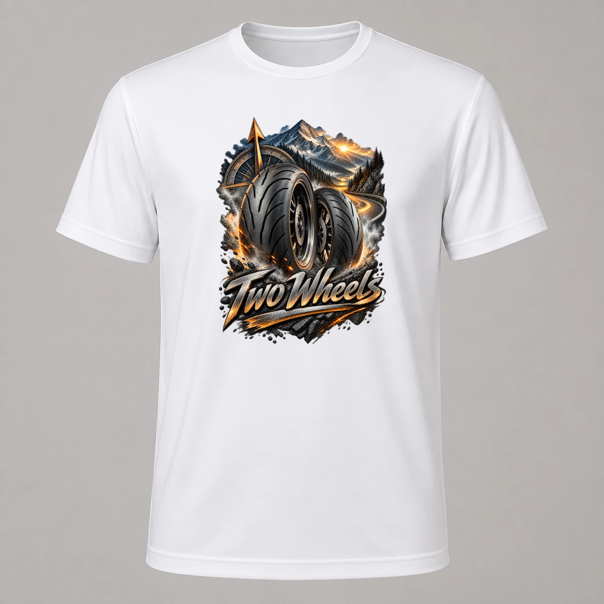 Two Wheels T-Shirt Sublimation | Marketing-MV