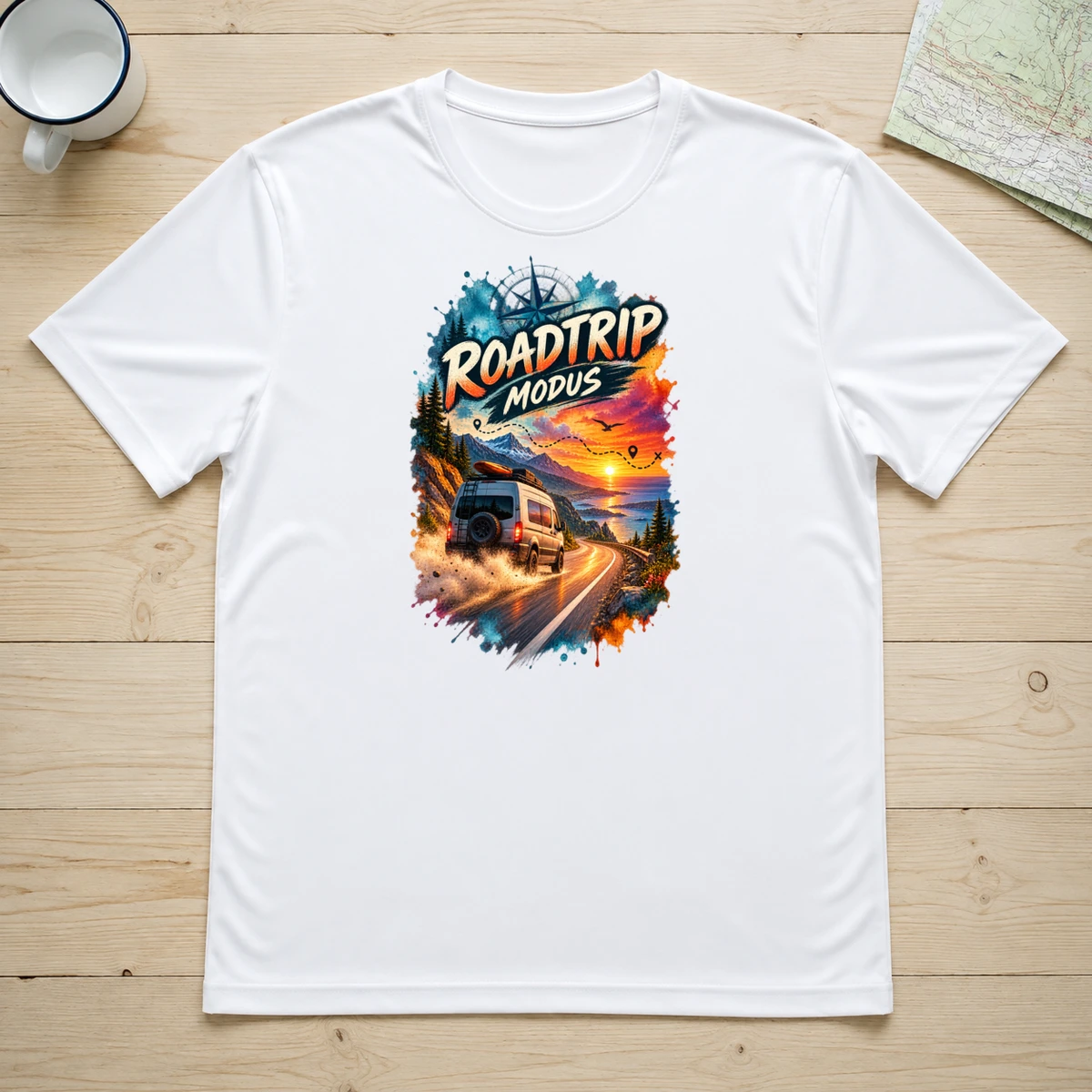 Roadtrip Modus T-Shirt Sublimation | Marketing-MV