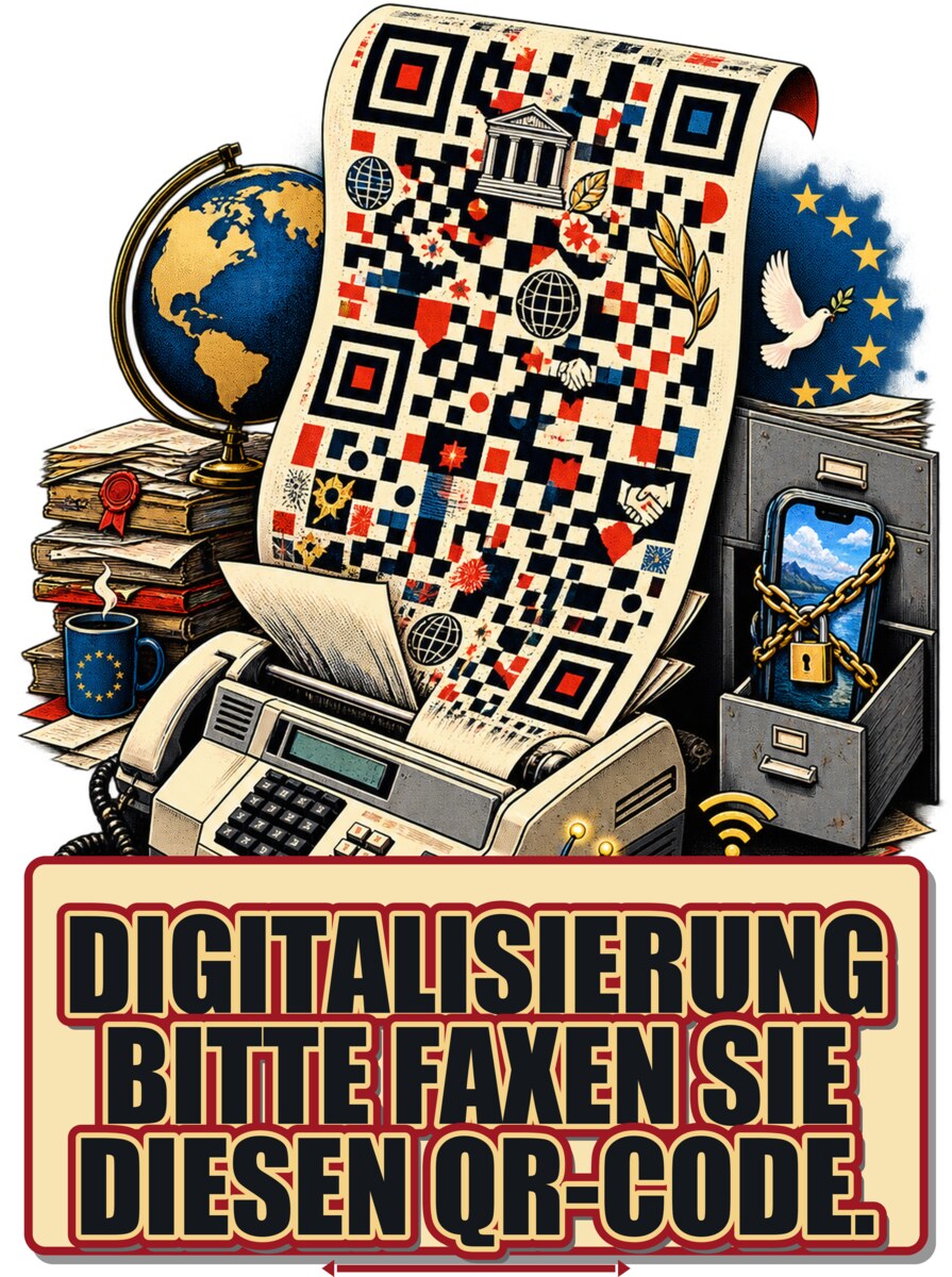 Digitalisierung — bitte faxen Sie diesen QR-Code