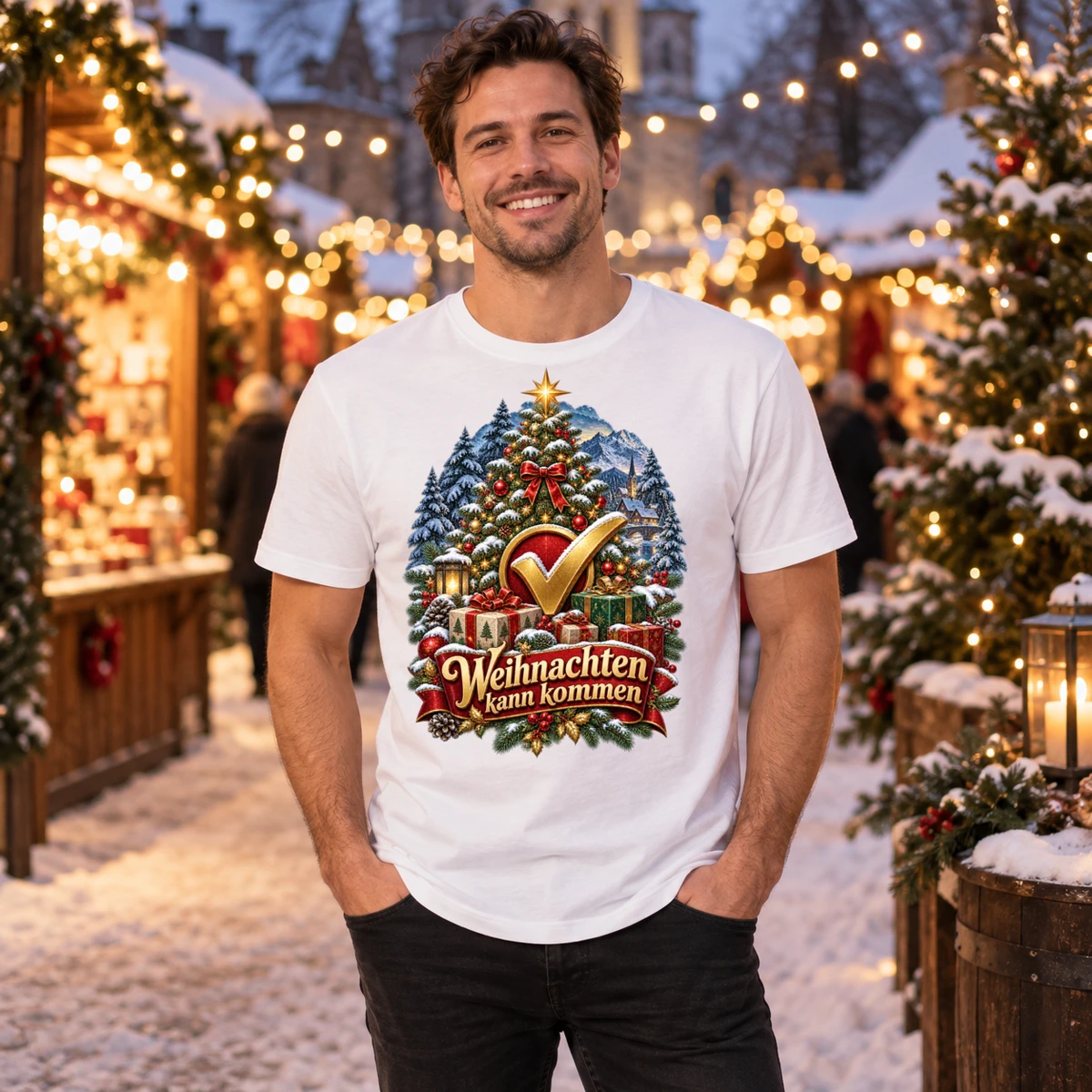 Weihnachten kann kommen T-Shirt Sublimation | Marketing-MV