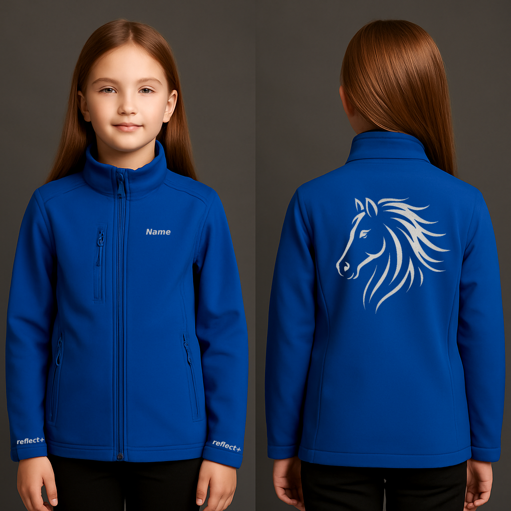 Pferd Kids Softshell Jacket | reflect+ by Marketing-MV