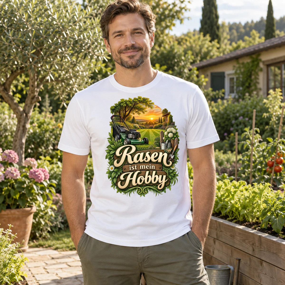 Rasen ist mein Hobby T-Shirt Sublimation | Marketing-MV
