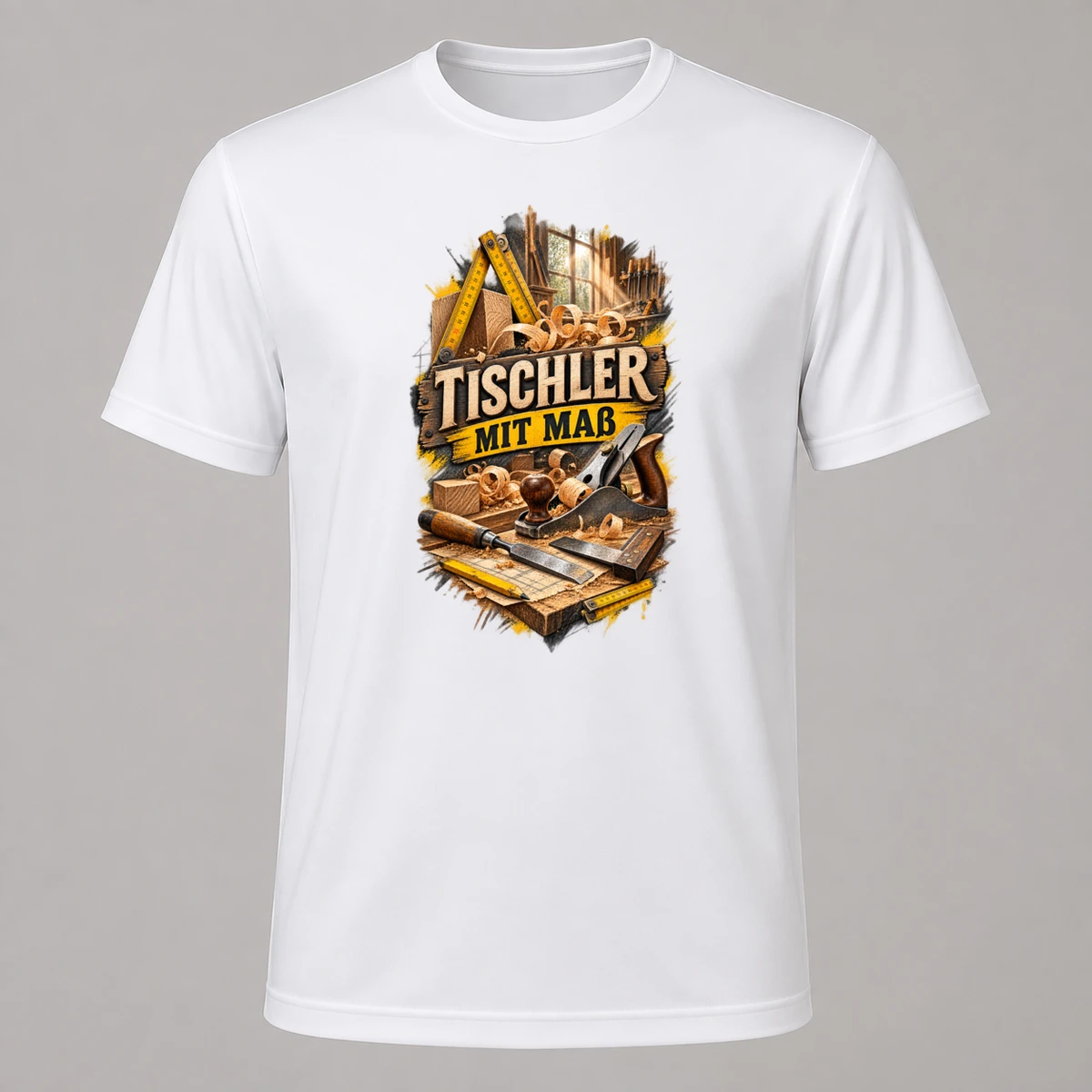 Tischler mit Mass T-Shirt Sublimation | Marketing-MV