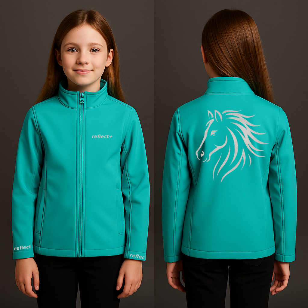 Pferd Kids Softshell Jacket | reflect+ by Marketing-MV