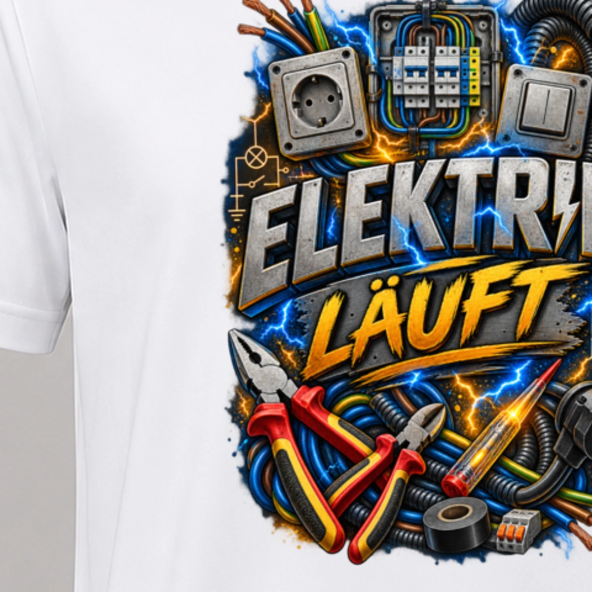 Elektrik laeuft T-Shirt Sublimation | Marketing-MV