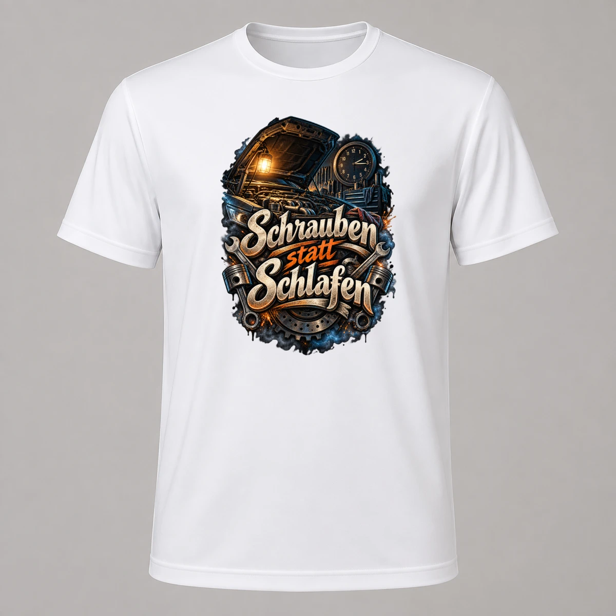 Schrauben statt Schlafen T-Shirt Sublimation | Marketing-MV