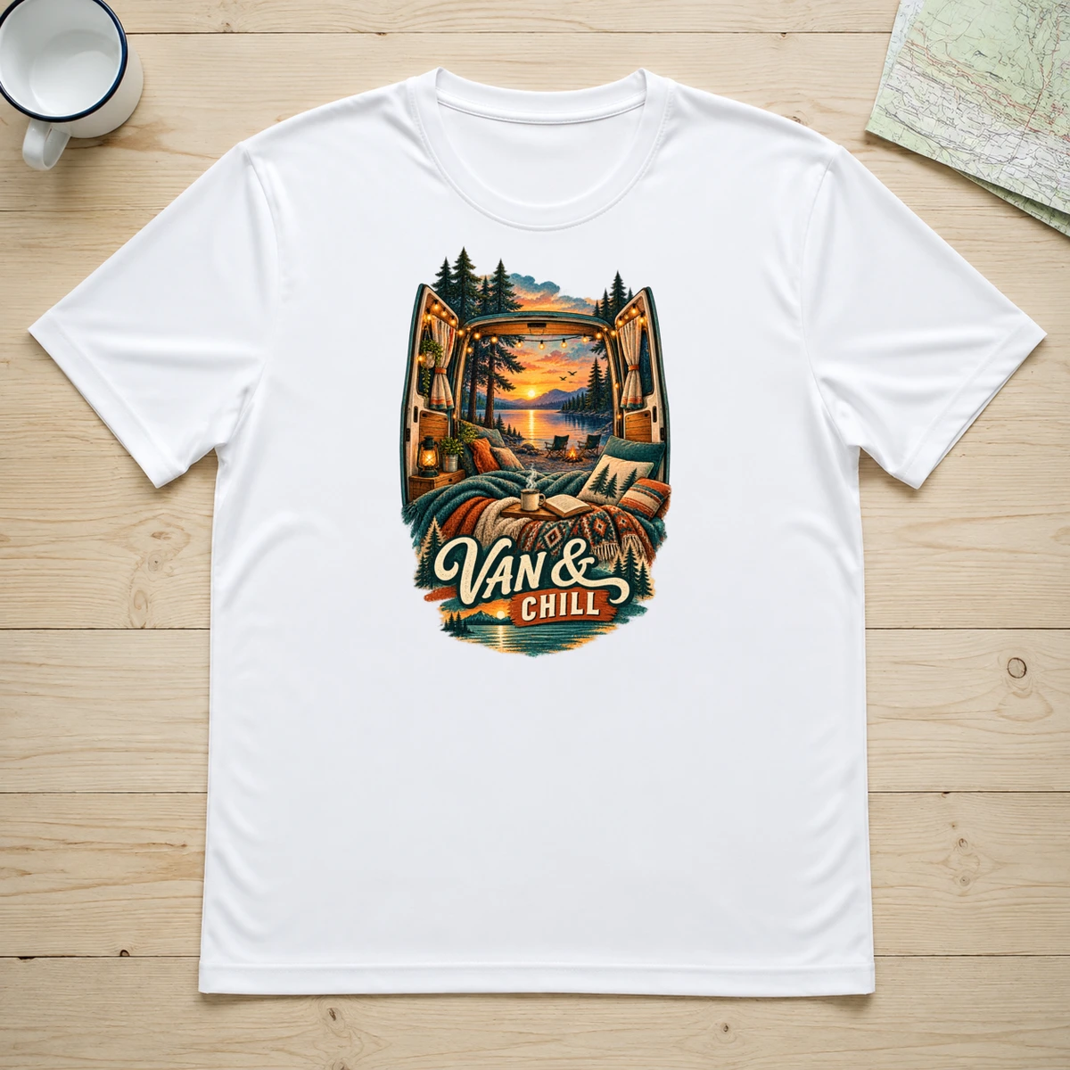 Van und Chill T-Shirt Sublimation | Marketing-MV
