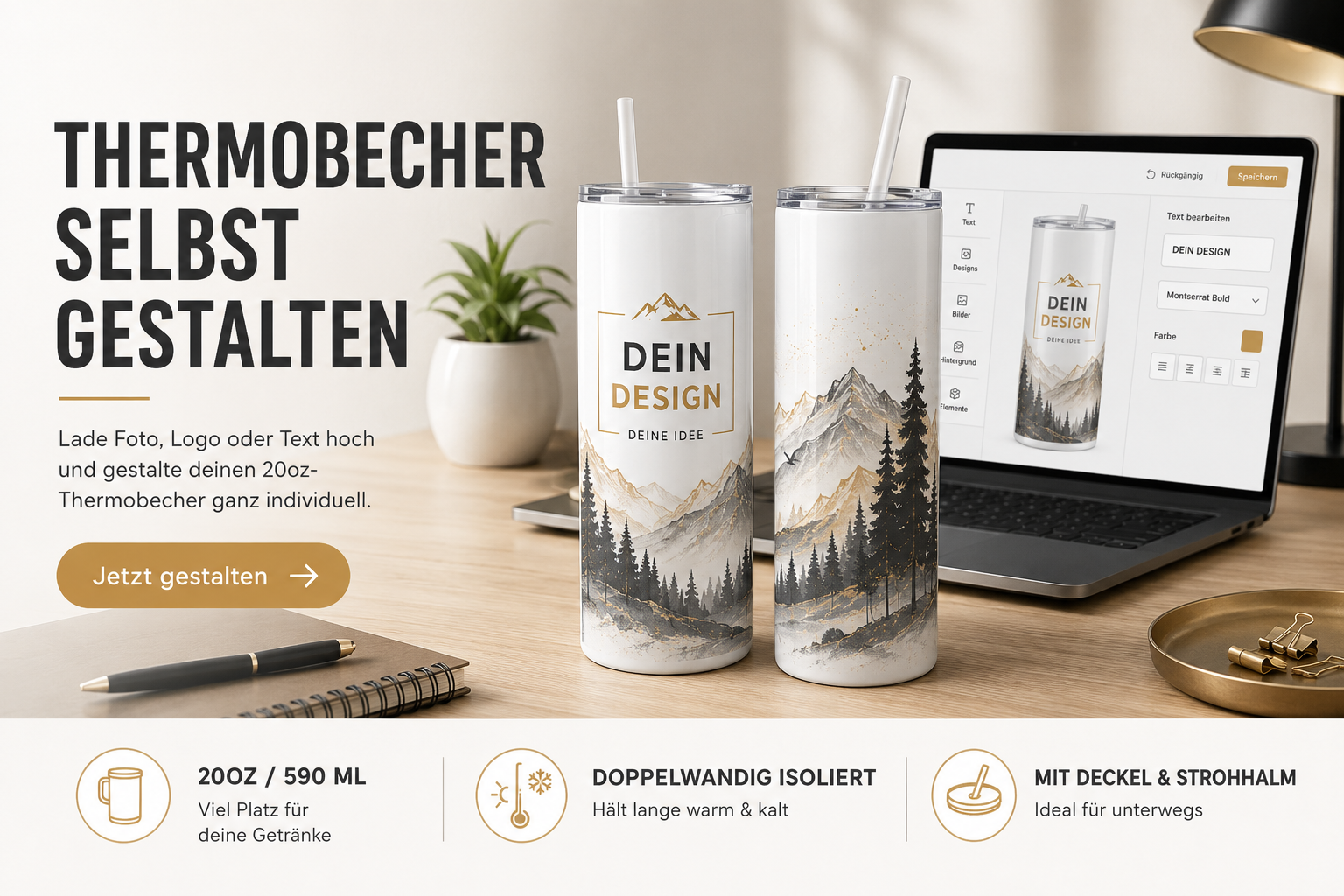 Thermobecher gestalten