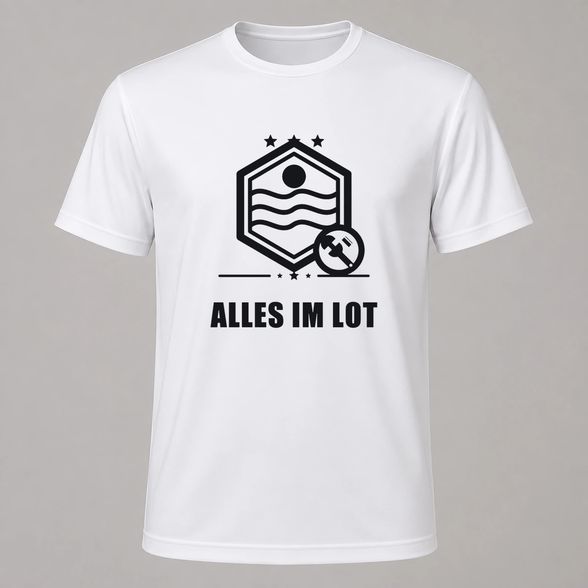 Alles im Lot T-Shirt Flexdruck | Marketing-MV