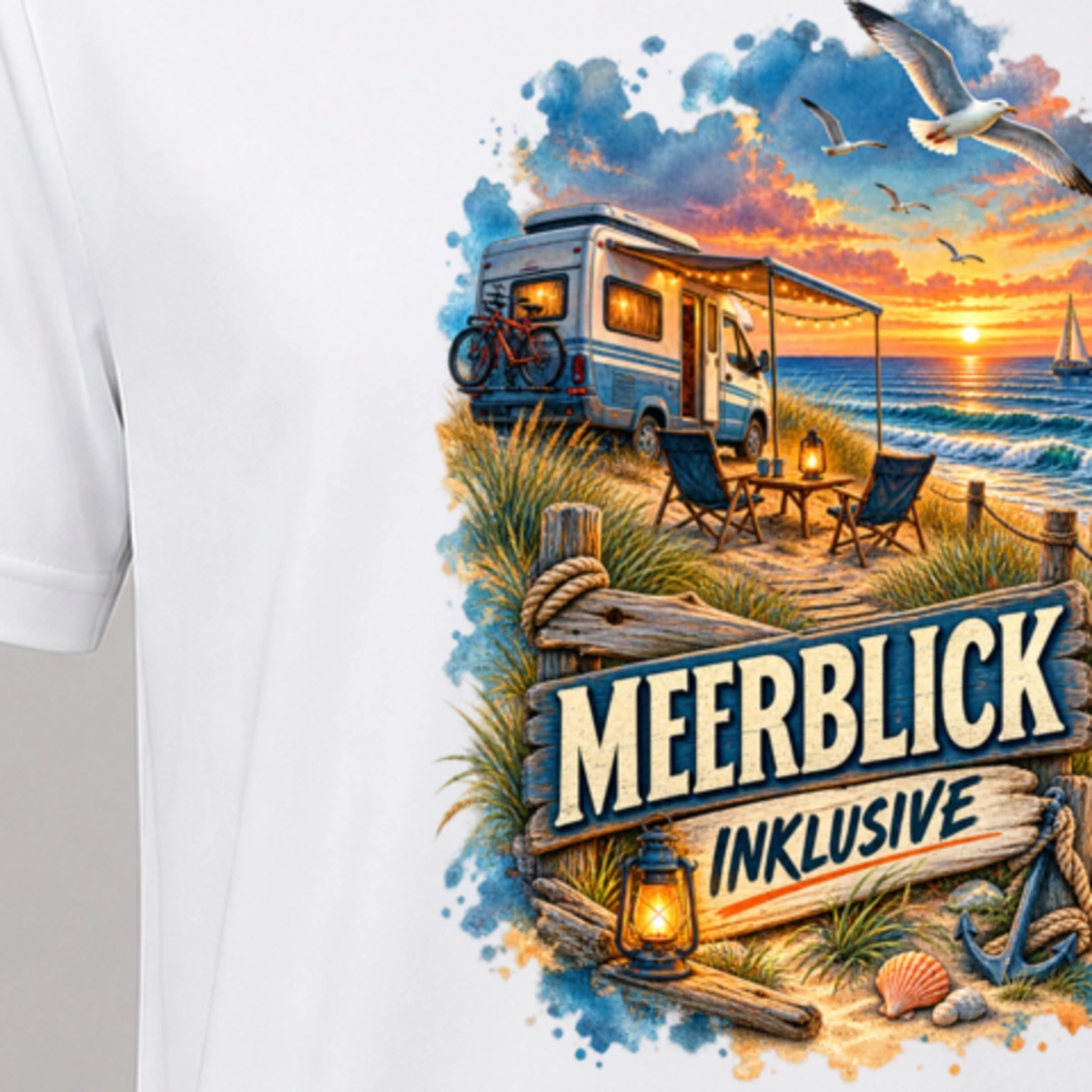Meerblick inklusive T-Shirt Sublimation | Marketing-MV
