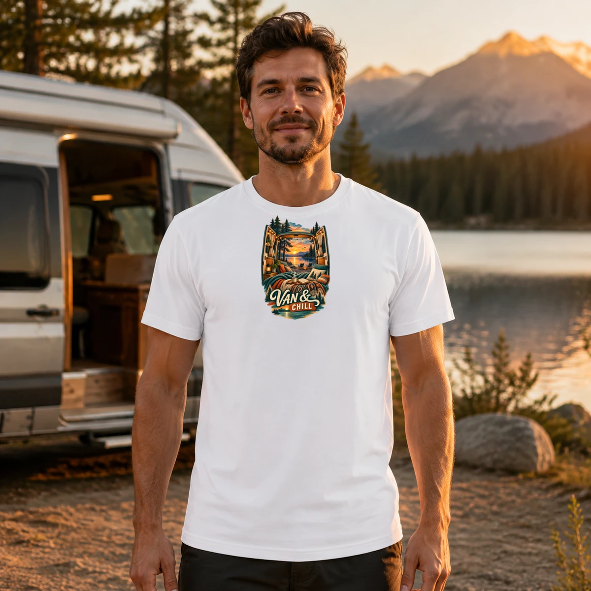 Van und Chill T-Shirt Sublimation | Marketing-MV
