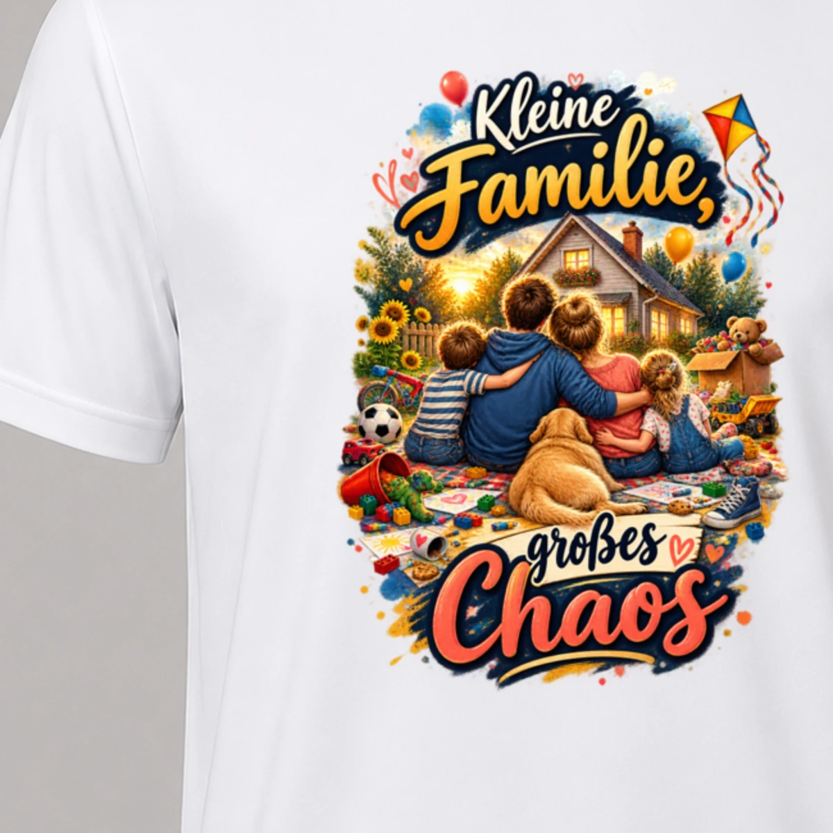 Kleine Familie grosses Chaos T-Shirt Sublimation | Marketing-MV