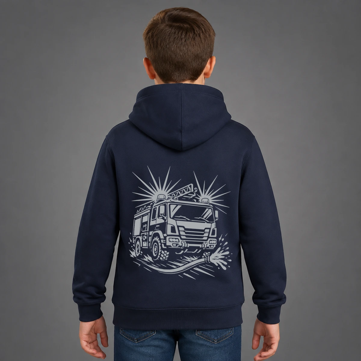 Feuerwehr-Flitzer Kids Sweatshirtjacke | reflect+ by Marketing-MV