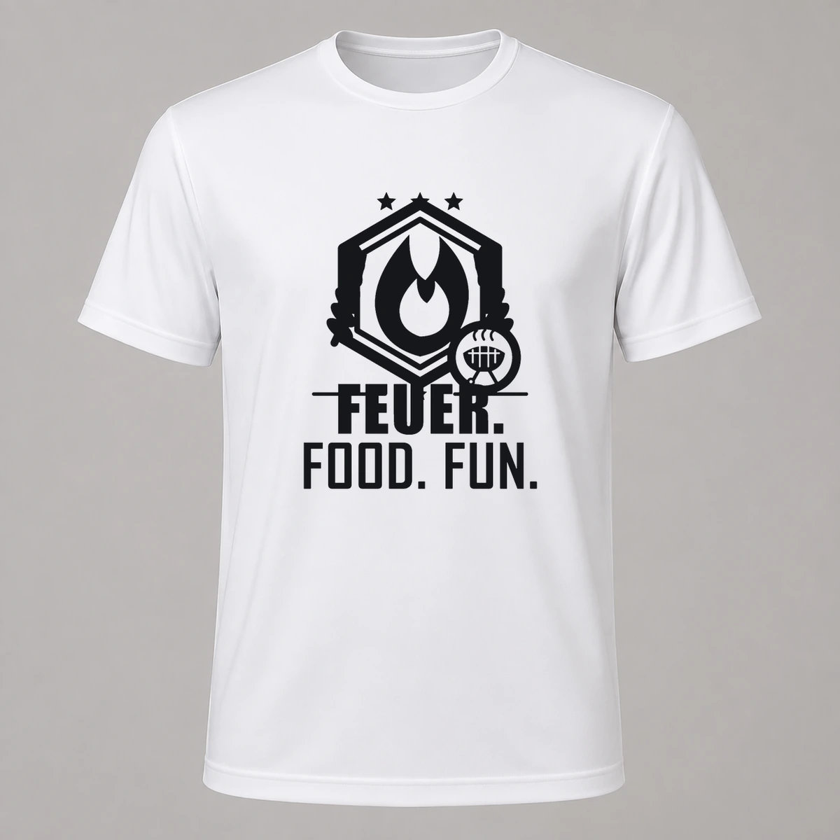 Feuer Food Fun T-Shirt Flexdruck | Marketing-MV