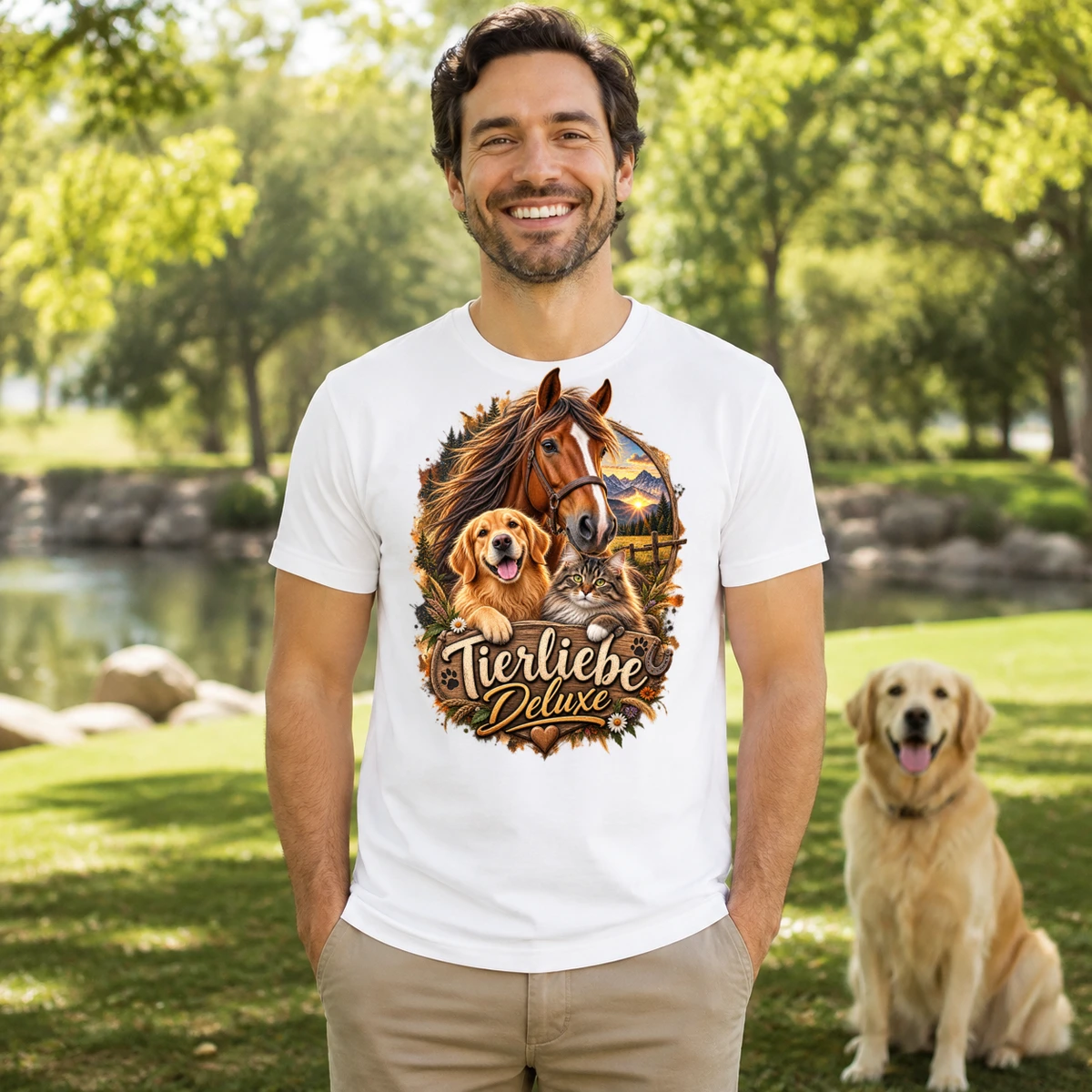 Tierliebe Deluxe T-Shirt Sublimation | Marketing-MV