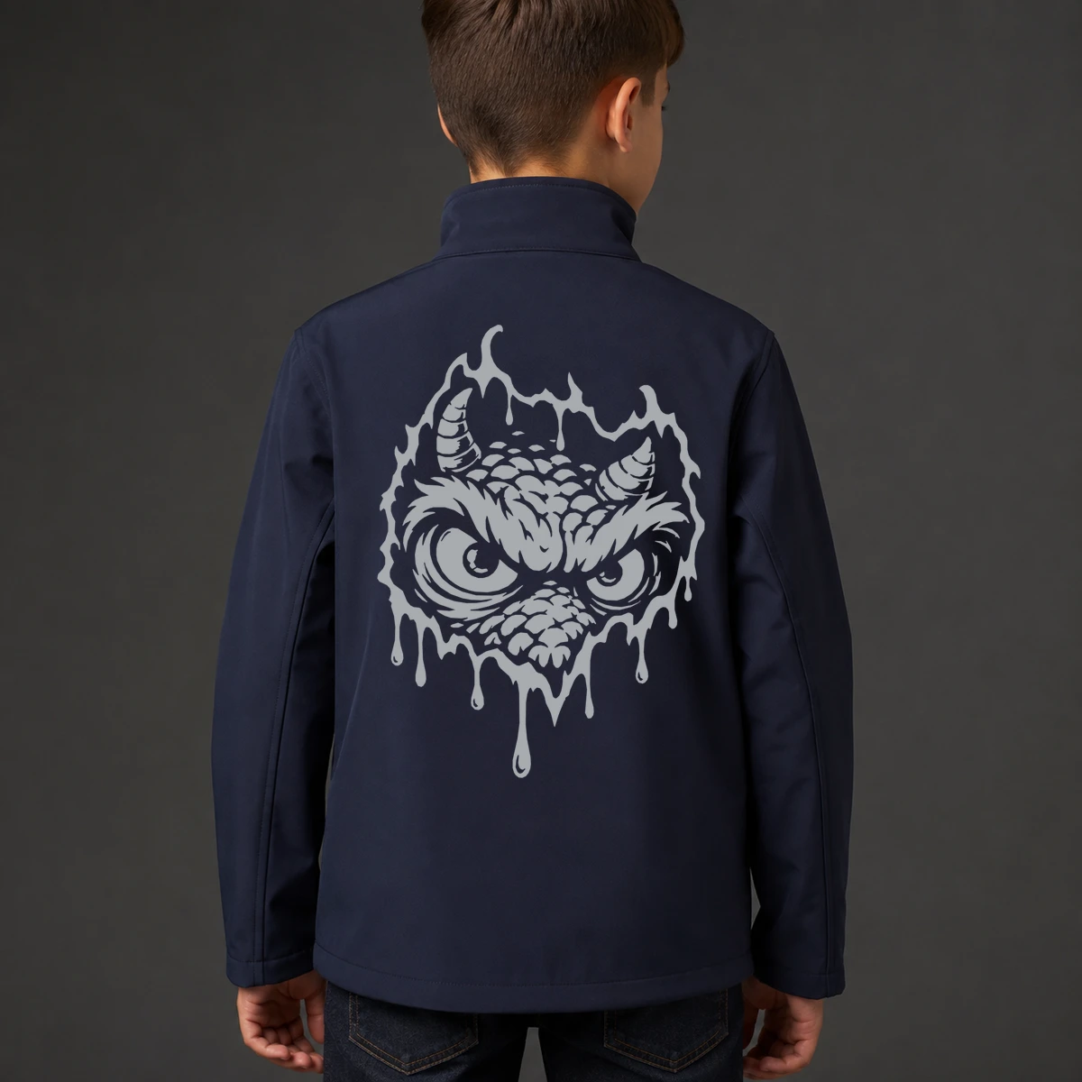 Monsterblick Kids Softshelljacke | reflect+ by Marketing-MV