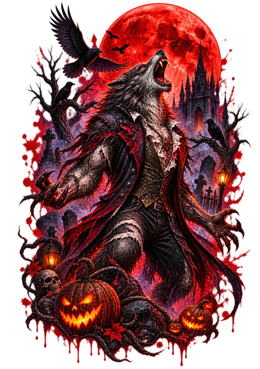 Werwolf im Mantel
