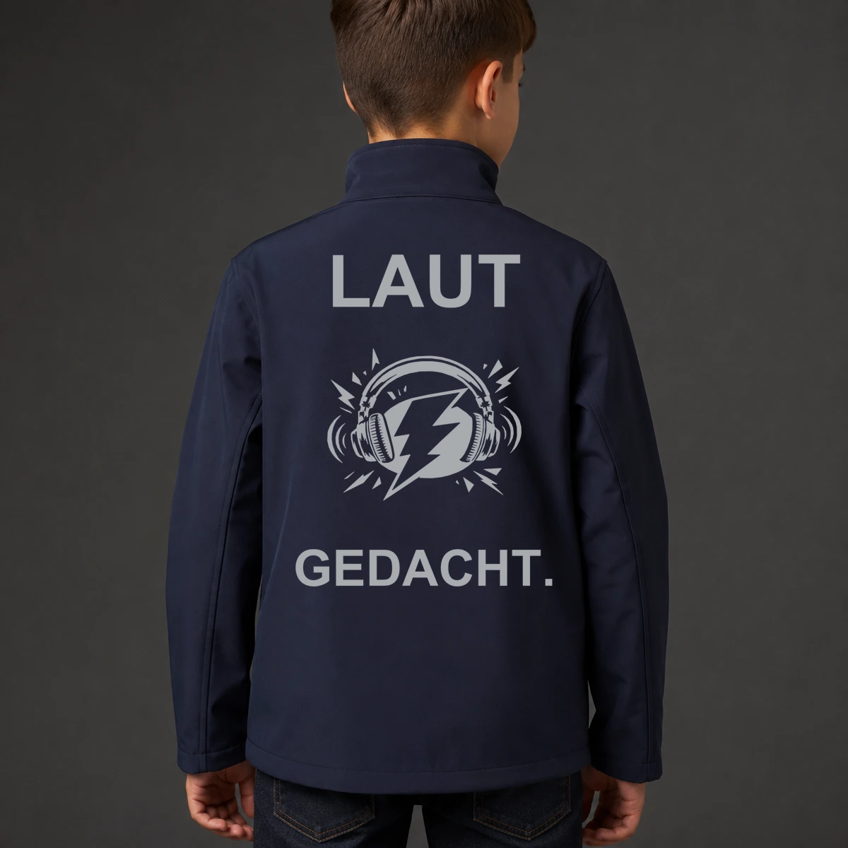 Laut gedacht Kids Softshelljacke | reflect+ by Marketing-MV
