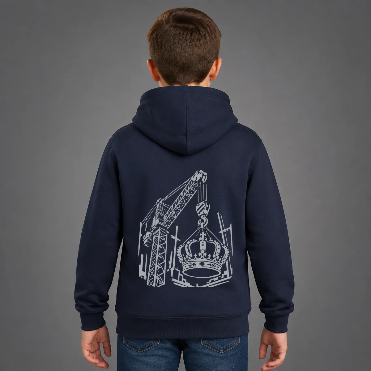 Kran-König Kids Sweatshirtjacke | reflect+ by Marketing-MV
