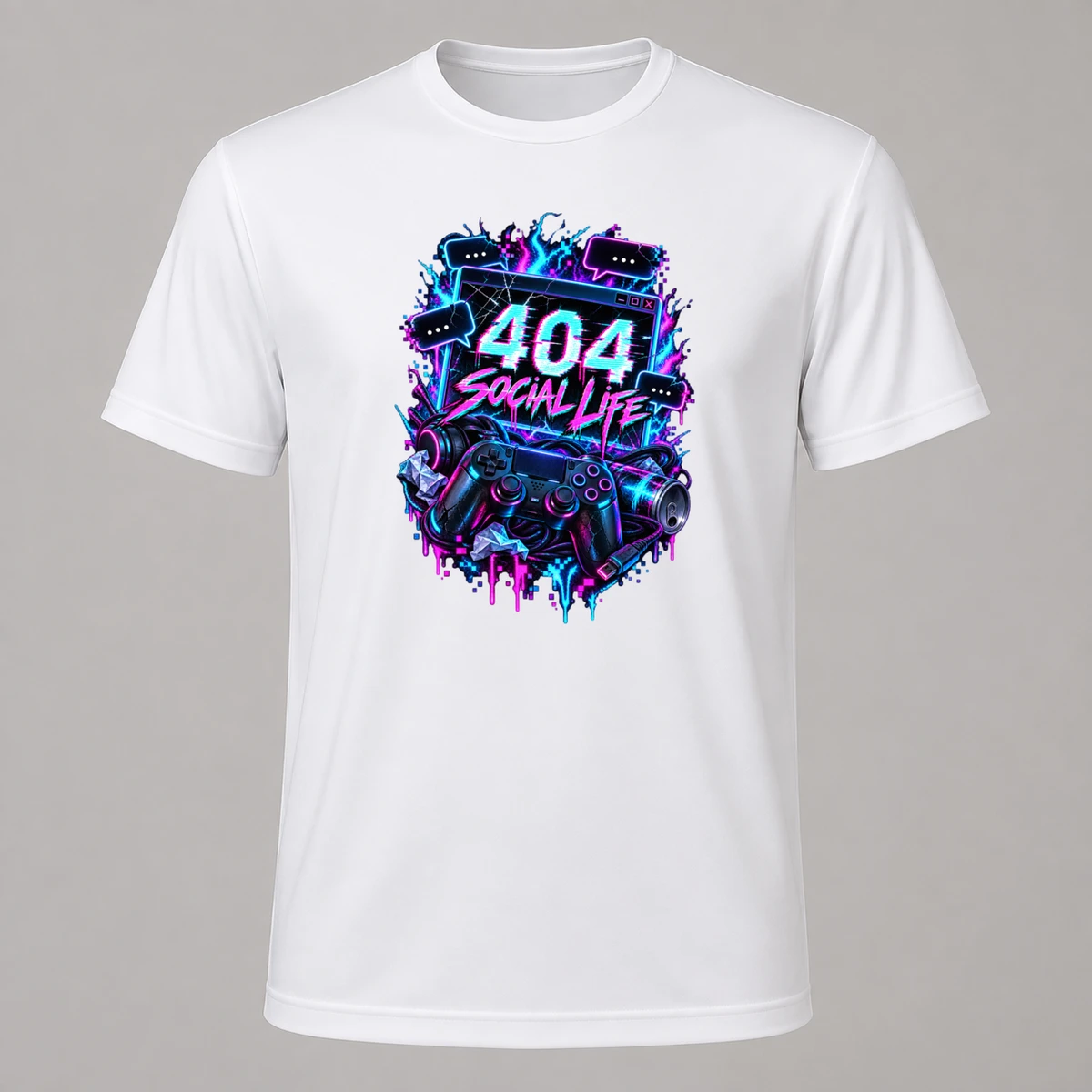 404 Social Life T-Shirt Sublimation | Marketing-MV