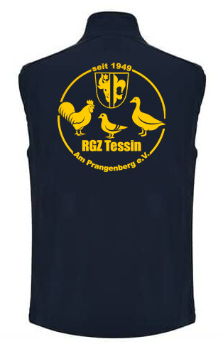 RGZ Tessin Softshell-Weste – mit Rücken- und Brustdruck | Vereinskleidung by Marketing-MV