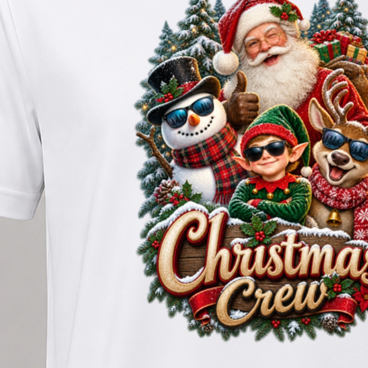 Christmas Crew T-Shirt Sublimation | Marketing-MV