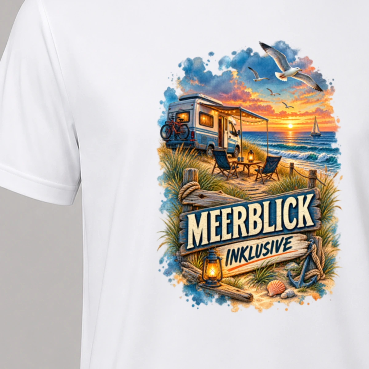 Meerblick inklusive T-Shirt Sublimation | Marketing-MV