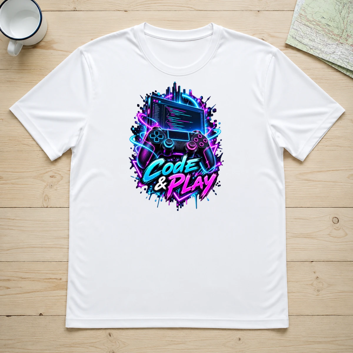 Code und Play T-Shirt Sublimation | Marketing-MV