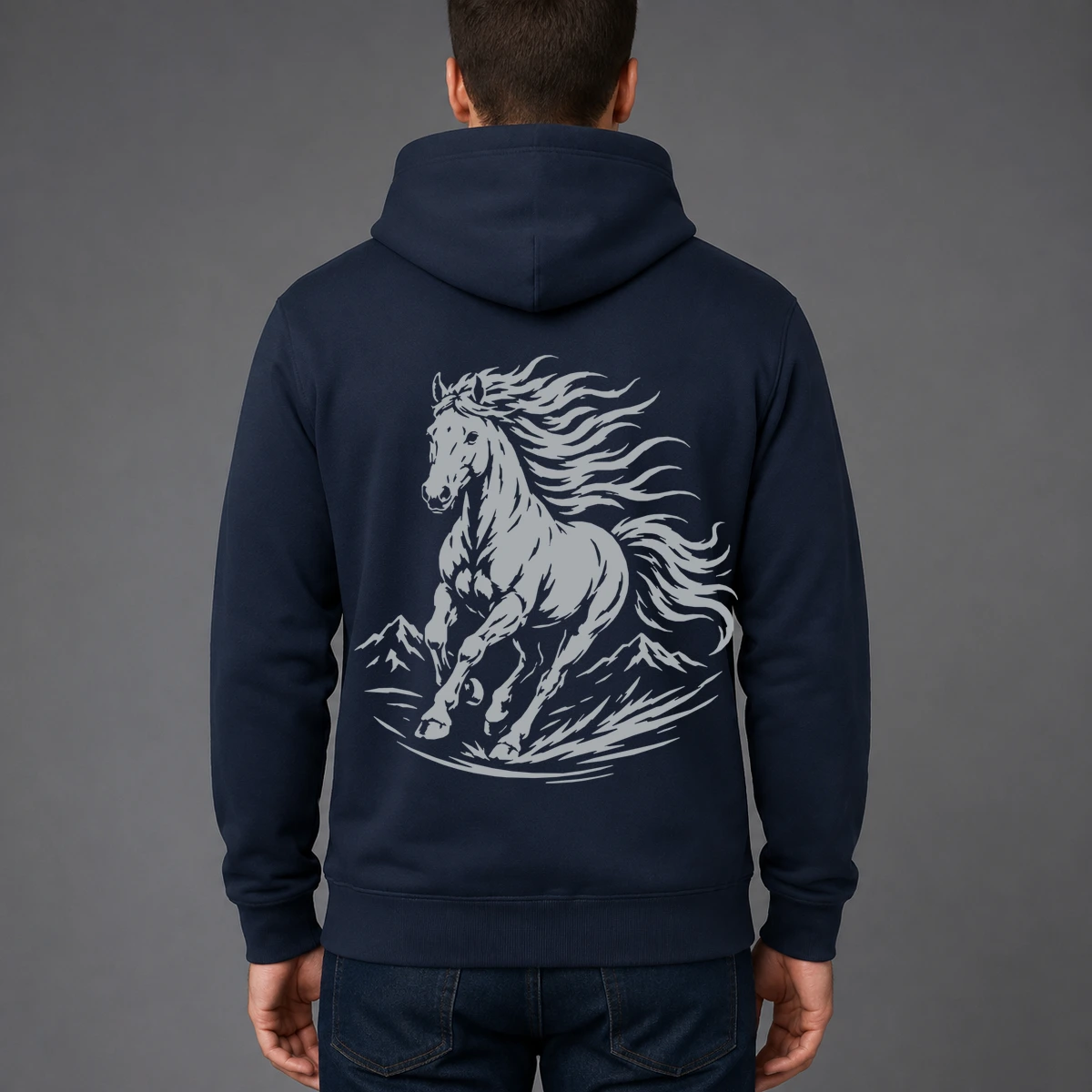 Horse Freedom Sweatshirtjacke | reflect+ by Marketing-MV