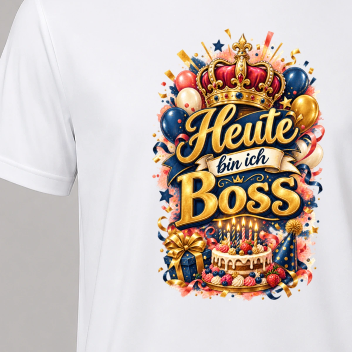 Heute bin ich Boss T-Shirt Sublimation | Marketing-MV