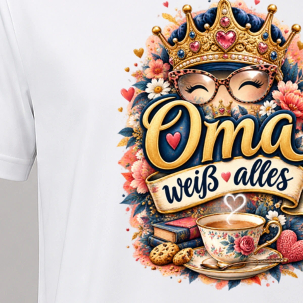 Oma weiss alles T-Shirt Sublimation | Marketing-MV