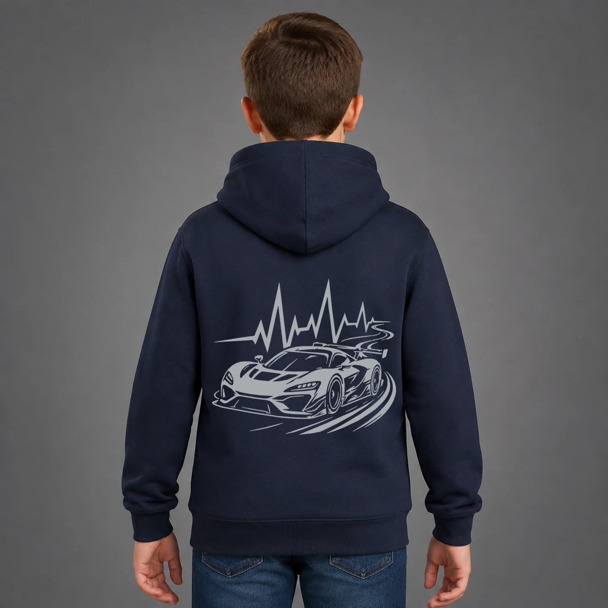 Rennwagen Pulse Kids Sweatshirtjacke | reflect+ by Marketing-MV